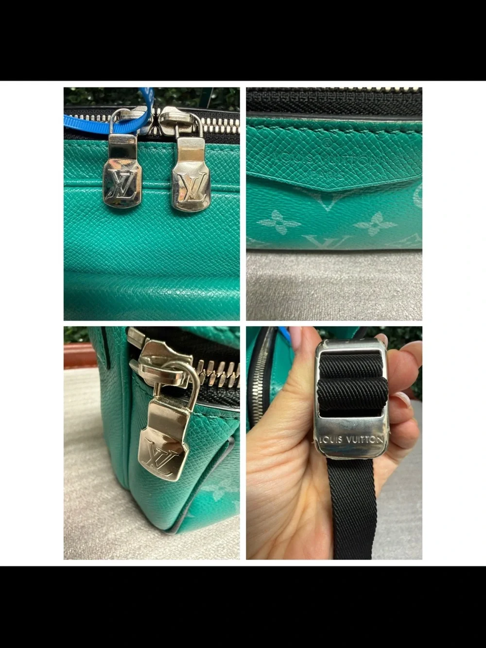Louis Vuitton Vert Monogram Taigarama Outdoor Messenger Bag